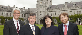 L-R: Professor Patrick Fitzpatrick, Head of School of Science, Food Science and Engineering, Dr Michael Murphy, President, UCC, Ms Kay Cogan, CEO, Cogan International College and Mr John Bowman, Academic Manager, Cogan International College.