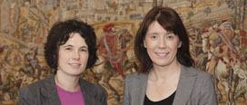 (l-r) Dr Ronit Pressler, UCL, and Professor Geraldine Boylan, UCC