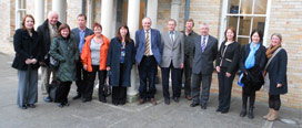 Niall Crowley (2nd left) with participants and members of the ISS21 Civil Society research cluster.