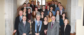 Professor Patrick Fitzpatrick, Head of College of SEFS with prize-winners and staff from the College of SEFS at the Presentation Ceremony