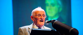 Professor John A Murphy in St John’s Theatre, Listowel