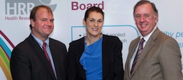Photo L-R: Professor David Vaughan, Directorate of Quality and Clinical Care, Health Service Executive, Dr Deirdre Murray Cork University Hospital and UCC and Mr Enda Connolly, Chief Executive, Health Research Board at the launch of the Health Research Board Clinician Scientist awards.