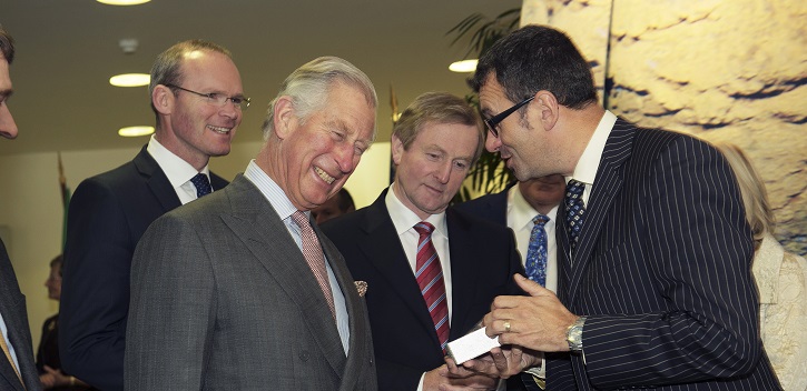 UCC geologist presents Mullaghmore coral to Prince Charles