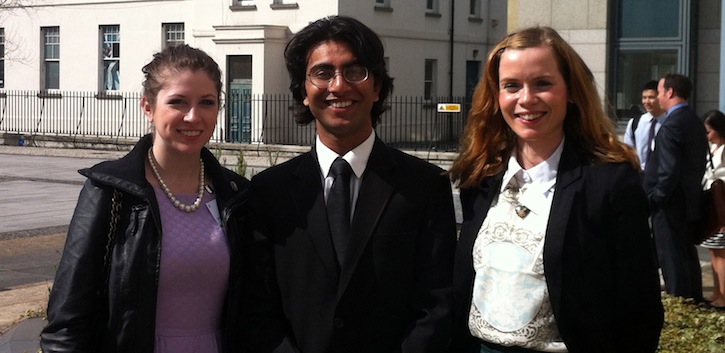 Student ambassadors meet President Higgins