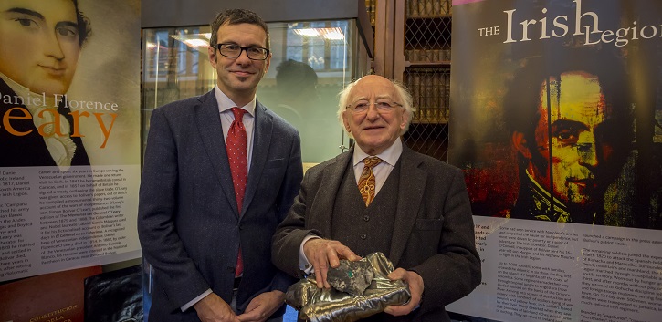 President Michael D. Higgins opens UCC exhibition