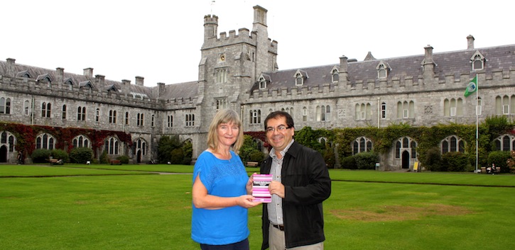 Visiting journalist presents book to UCC Library