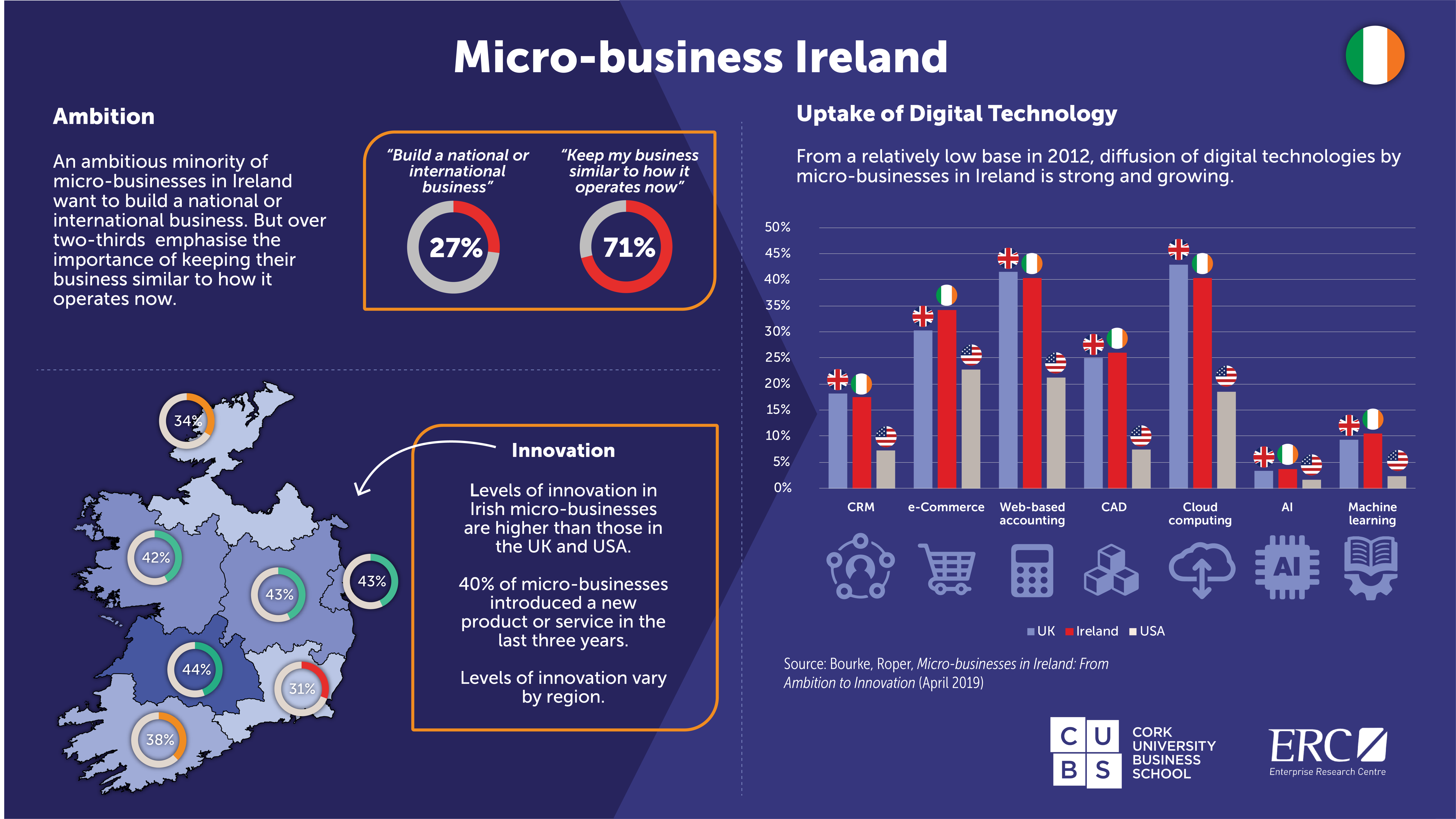 An infographic outlining micro-business information