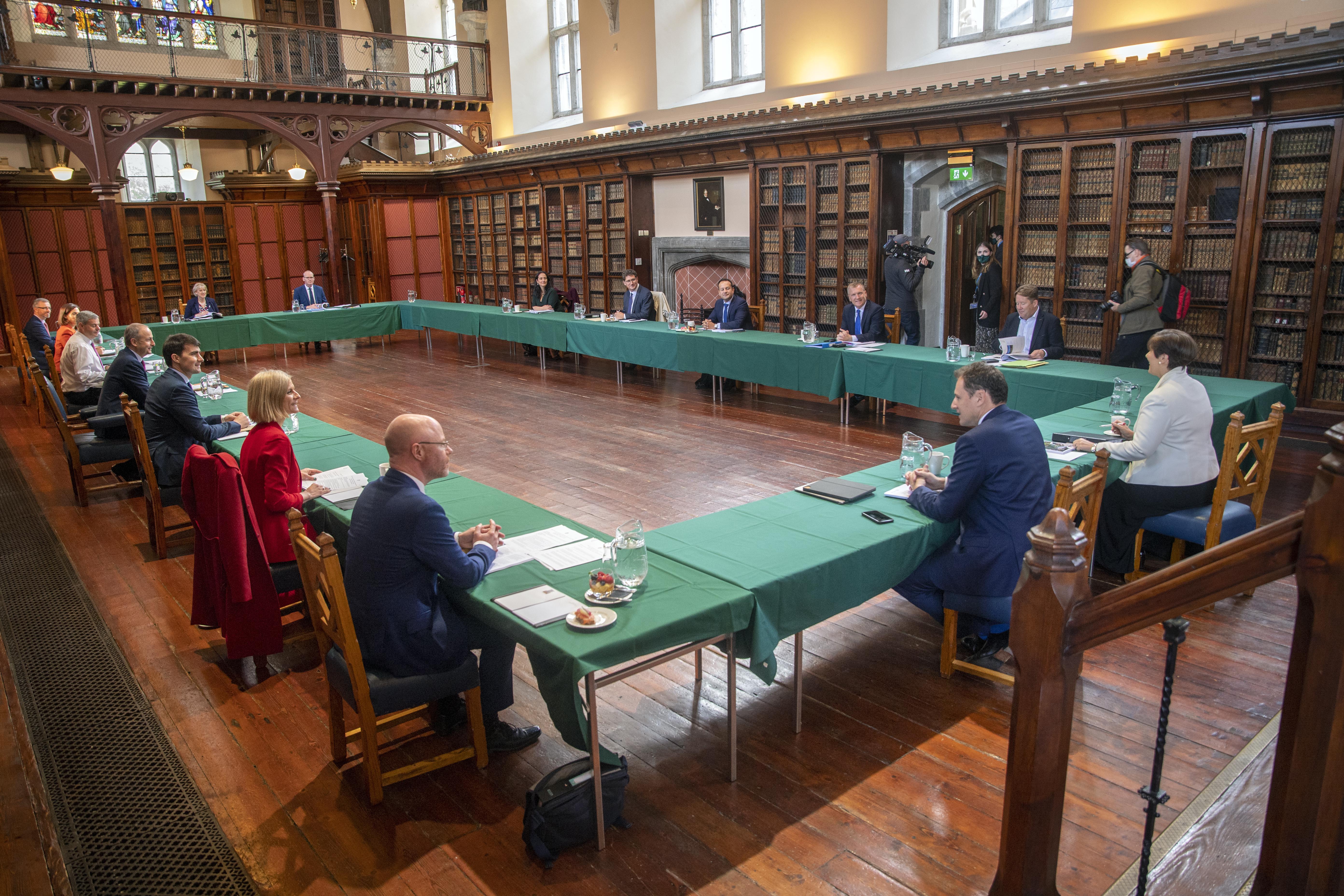The Government of Ireland meeting in the Aula Maxima