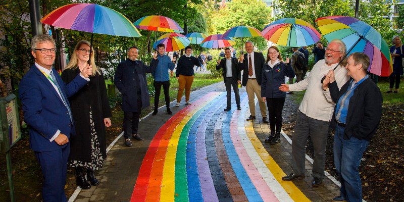 UCC unveils rainbow walkway to mark National Coming Out Day