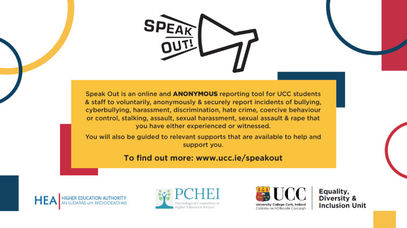 University College Cork Launches Speak Out Anonymous Reporting Tool