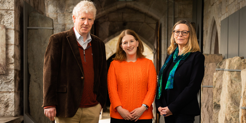 Photo (L-R): IRC Advanced Laureate awardees Dr Kevin Murray, Dr Lynette Keeney and Professor Maggie O'Neill. Image credit: Ruben Martinez (UCC).