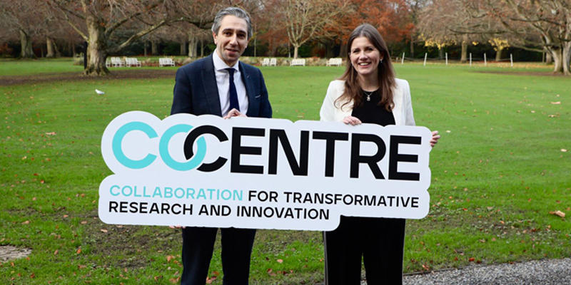 Minister for Further and Higher Education, Research, Innovation and Science Simon Harris TD launches two new research co-centres. Image credit: SFI