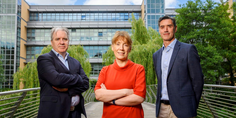 From left to right: Sean Griffin, CTO of CergenX; Geraldine Boylan, CSO CergenX and INFANT Director; and Jason Mowles, CEO, CergenX. Daragh Mc Sweeney/Provision