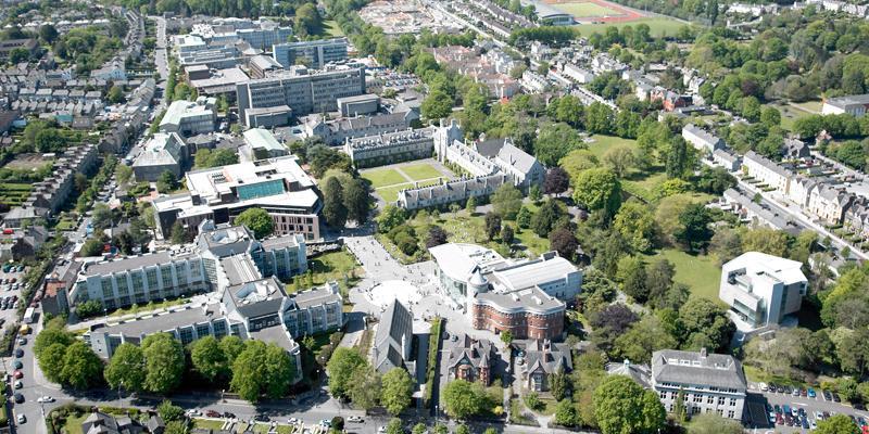 Aerial image of UCC campus