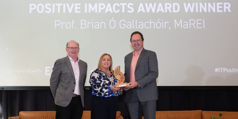 Brian Ó Gallachóir announced as the recipient of the inaugural Irish Times Positive Impacts award in association with EirGrid