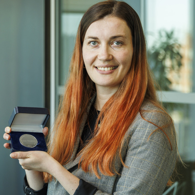 Dr Luiza Wasiewska awarded the Thomas Mitchell Medal of Excellence for being the top-ranked postdoctoral researcher in the STEM category