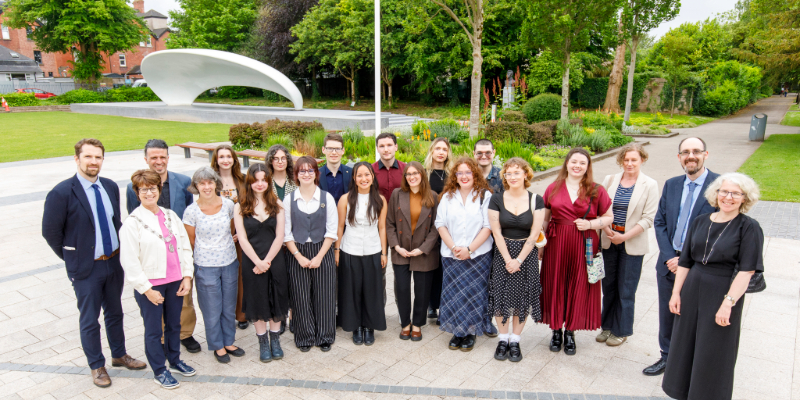 UCC Museum Studies MA students pictured with UCC lecturers and representatives from Cork Public Museum at the opening of 'Life, Death, Legacy: Ireland’s Connected Bronze Age' at Cork Public Museum in Fitzgerald Park.