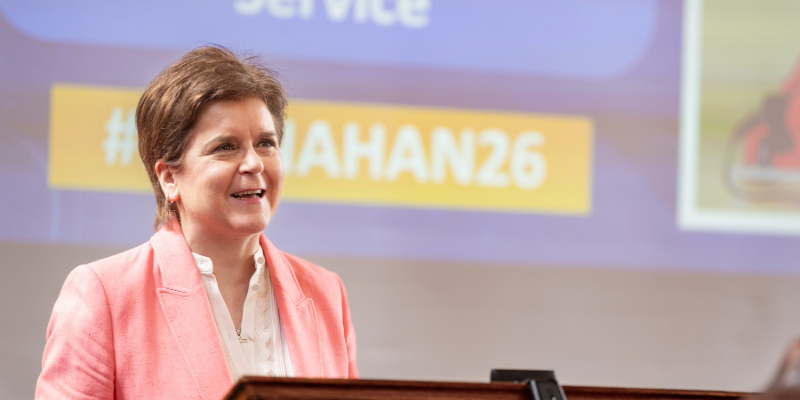 Former First Minister of Scotland Nicola Sturgeon delivered the 26th Annual Philip Monahan Memorial Lecture. Image: Rob Lamb Photography.