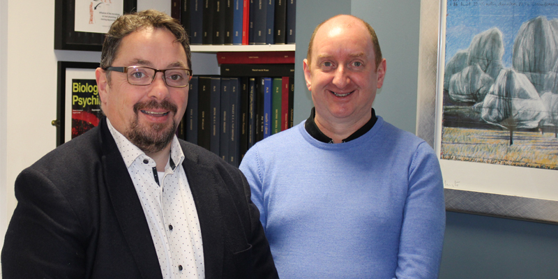 Photo (L-R): Professor John F. Cryan and Professor Gerard Clarke, newly elected fellows to the European Academy of Microbiology.