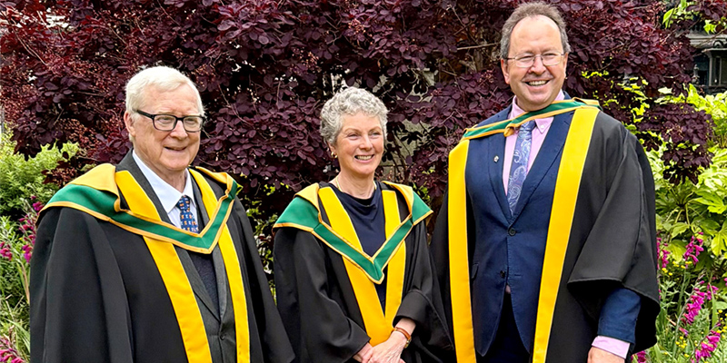 Photo (L-R): Professor Des MacHale, Professor Rosemary O'Connor and Professor Brian Ó Gallachóir.