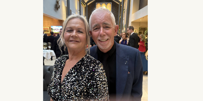 Dr Finola Doyle O’Neill pictured with Cork’s RedFM presenter Neil Prendeville who won Speech Broadcaster of the Year at the 2026 IMRO Radio Awards.