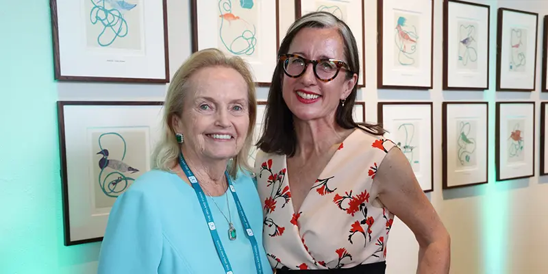 Loretta Brennan Glucksman and Fiona Kearney at the Ireland Fund Event