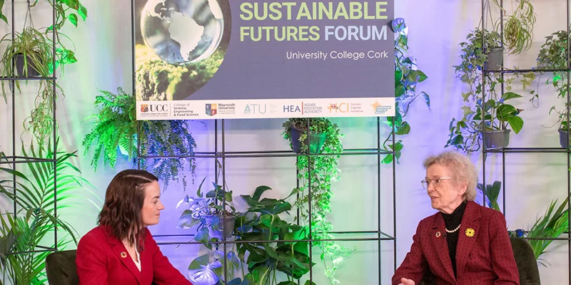 Mary Robinson gives keynote address at UCC\'s Sustainable Futures Forum