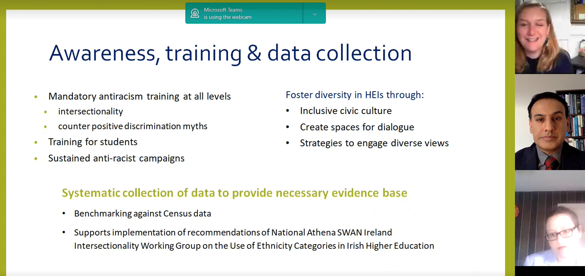 Race Equality in the Higher Educaton Sector Report Briefing with report authors Dr Marta Kempny and Dr Lucy Michael