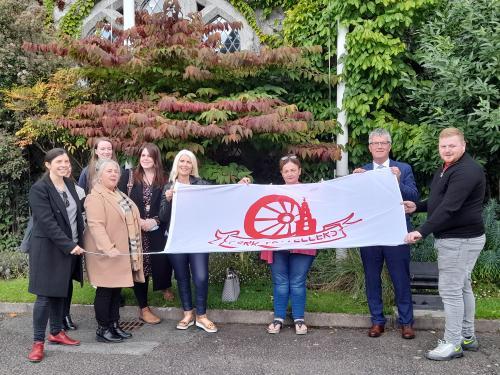 Members of Cork Traveller Community with President John O'Halloran