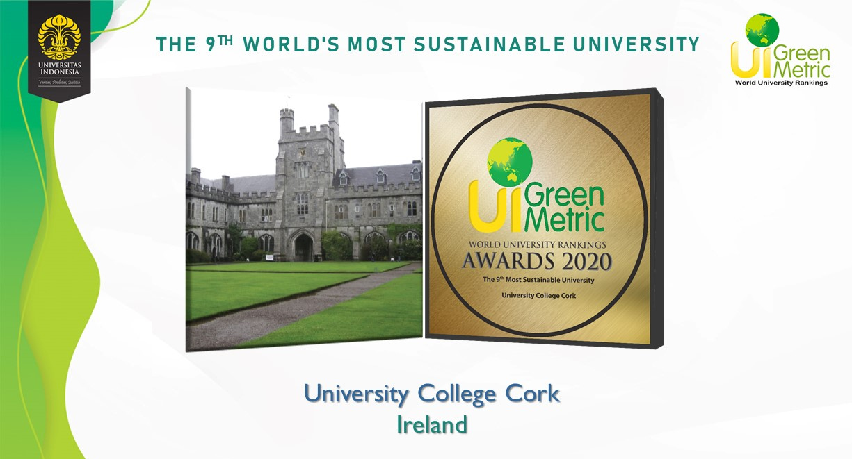 UCC named as one of the world's most ‘sustainable universities’