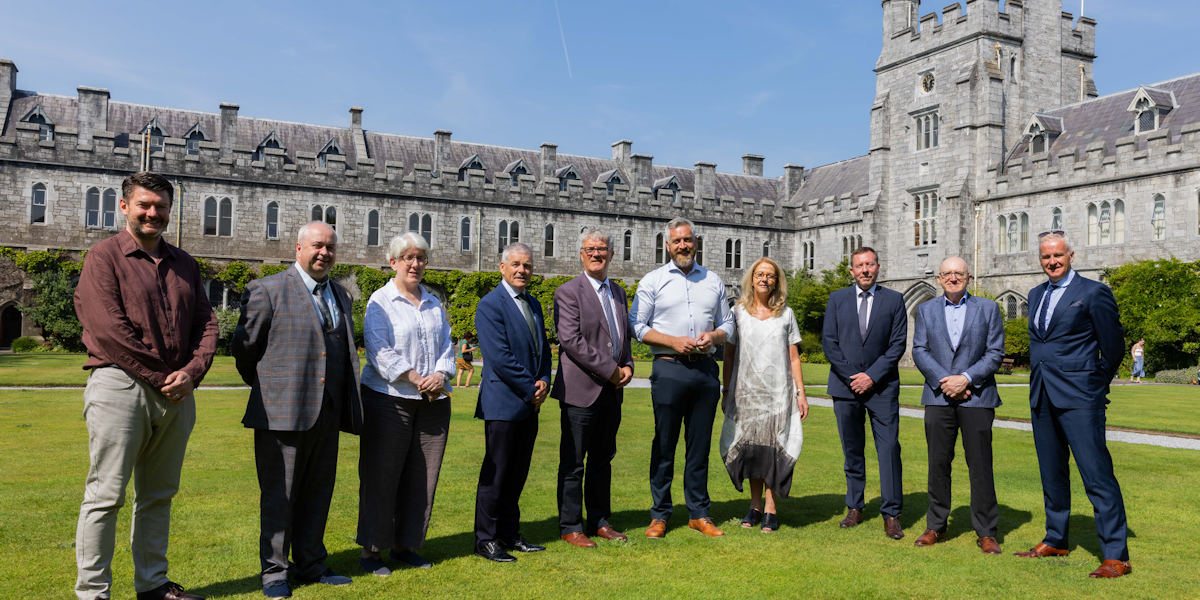 Minister Christopher O'Sullivan pictured with Sean Kelly, J.P. Quinn, Margaret Lantry, Mark Poland, John O'Halloran, Virginia Teehan, Michael MacDonagh, Paul Callanan and Niall O'Donnchu