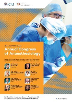 Congress of Anaesthesiology 20-21 May, 2021