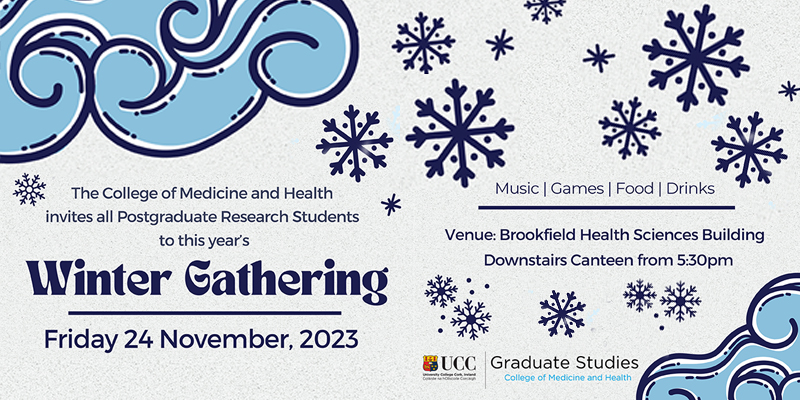 CoMH Postgraduate Research Student Committee announce their Annual Winter Gathering