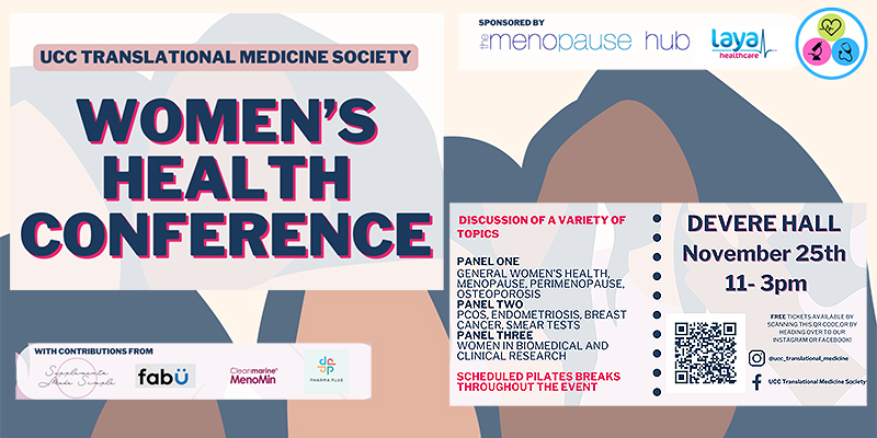 UCC Translational Medicine Society host Women's Health Conference on Saturday November 25th 2023