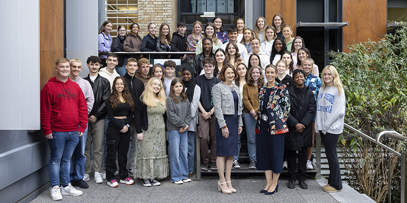 Professor Aideen Sullivan and Dr Louise Collins welcome first year Medical and Health Science Students 2023