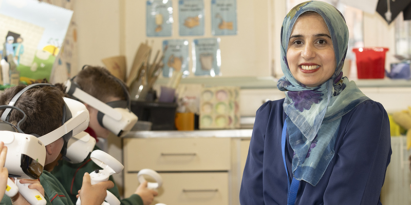 Dr Mutahira Lone visits St Joseph's NS in Anatomy Outreach and Creative Schools Month initiatives