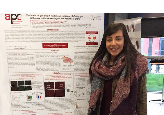 Sarah O’Donovan presents her work at the Biochemical Society conference.