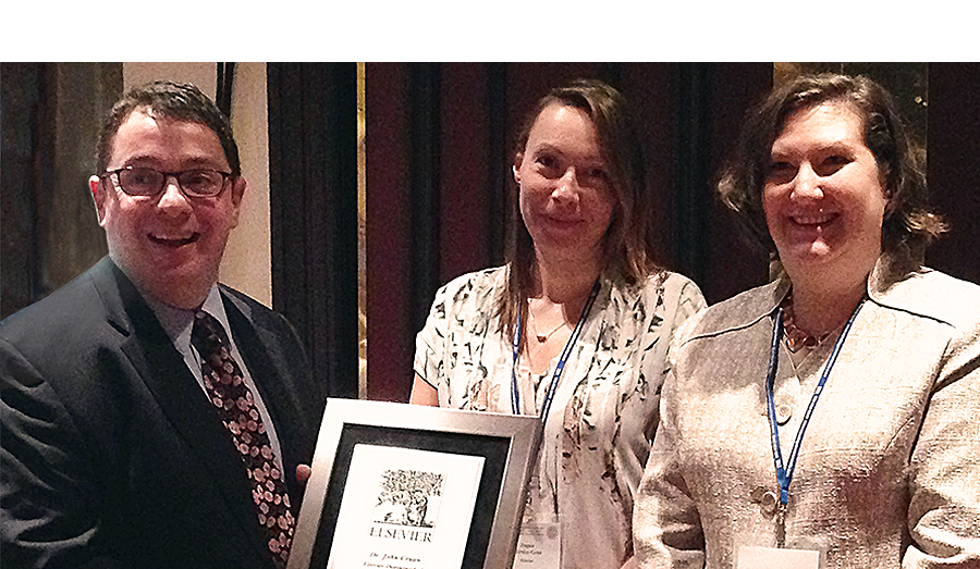 Prof. Cryan  Awarded Elsevier Distinguished Lecturer Prize
