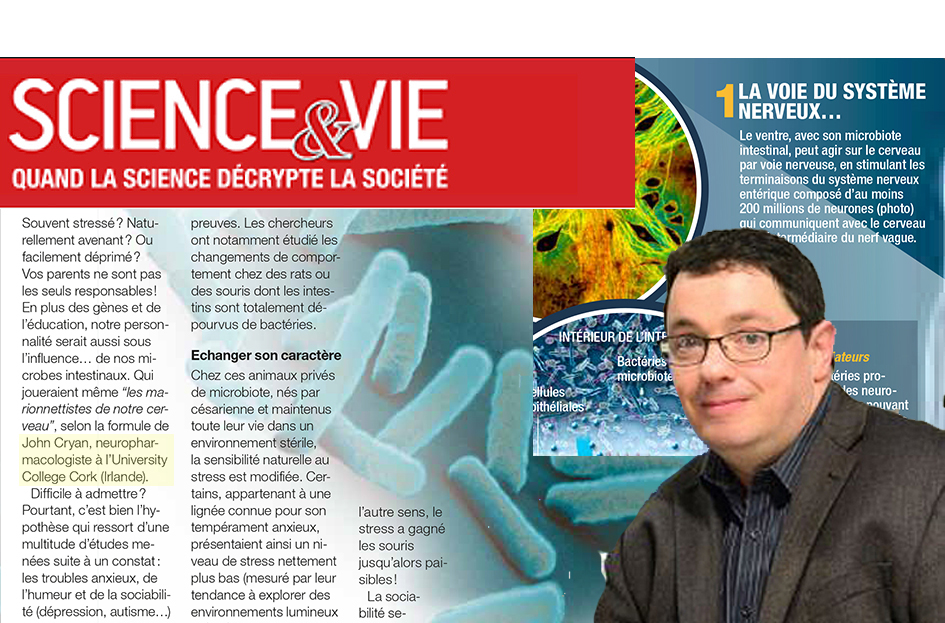 France's No.1 science magazine 'Science & Vie' profiles Prof Cryan's research 