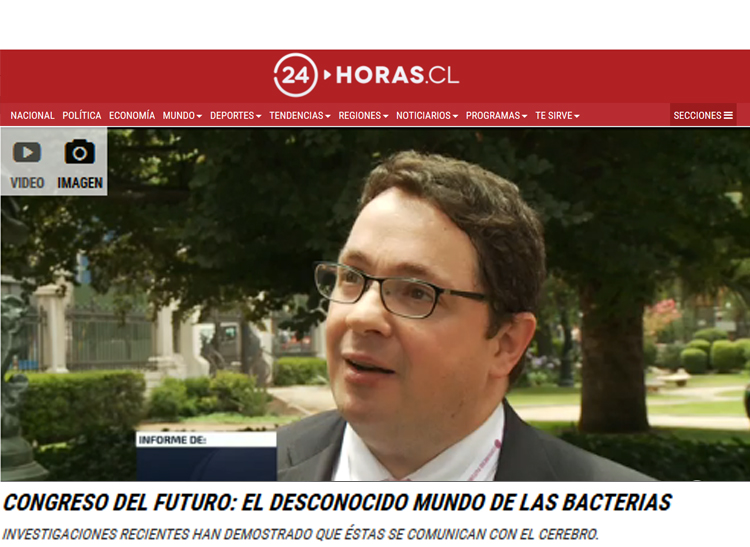 Nice profile of Prof Cryan's work broadcast on Chilean news station '24 Horas'