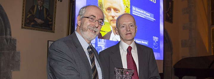 Congratulations to Dr Don O'Leary who recently received his 35 year service award.