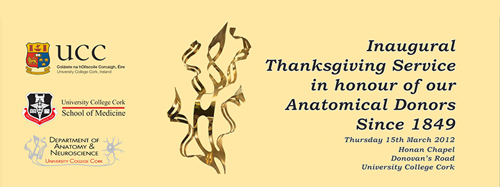 Thanksgiving Ceremony to be held by the Department of Anatomy & Neuroscience