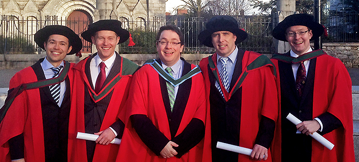 Four Cryan Lab members graduate