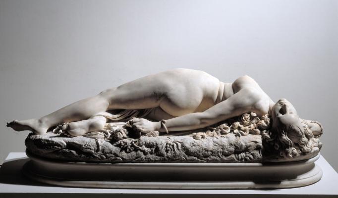 Woman Bitten by a Serpent -Sculpture by Auguste Clésinger