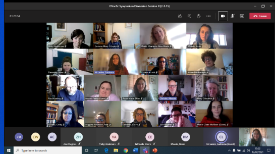 Screen grab of online meeting