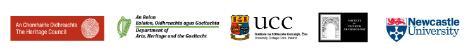 DoAHG, Heritage Council, UCC, SCA, Newcatle Universtiy Logos