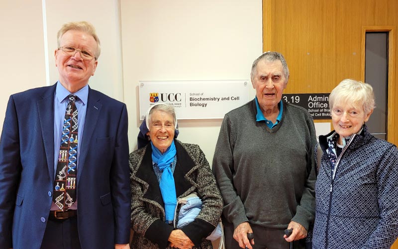 Dr Patrick Leonard, a 1956 Biochemistry graduate, returns 66 years later to visit the School of Biochemistry and Cell Biology