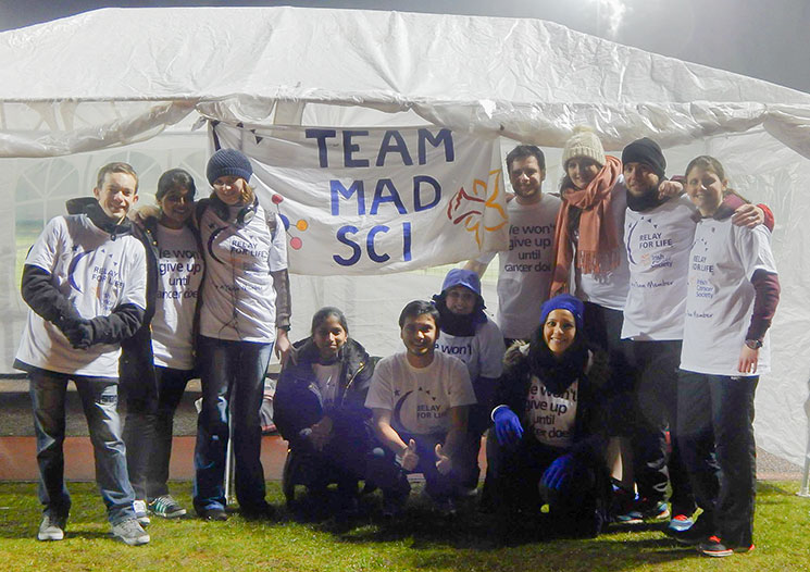 Team Mad Scientists – back for the third time in UCC’s Relay for Life!