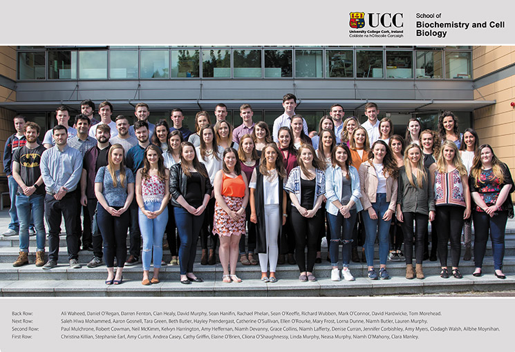Fourth Year BSc in Biochemistry (Honours) class of 2016