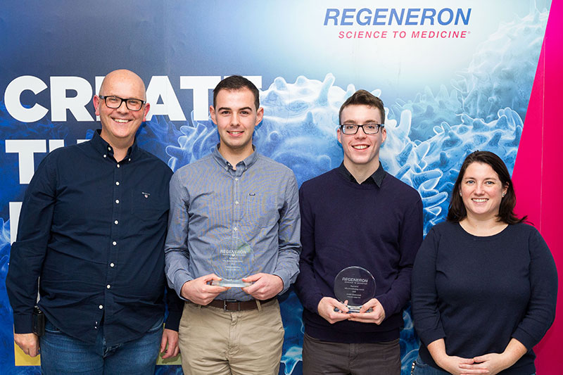 John Crowley, Senior Director Process Sciences, Regeneron;  Peter Townsend; Thomas Coneran and Laura Callinan, Associate Director Process Sciences, Regeneron.